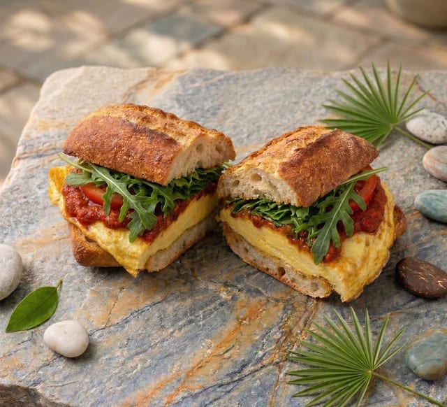 Omelette Baguette.