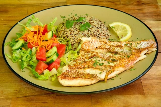 Grilled Snapper Platter.